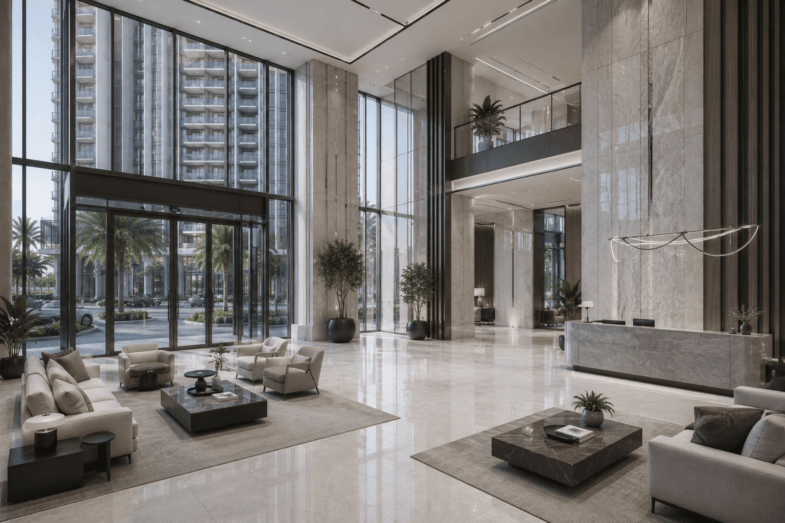 Celestia Residences — tower facade in daylight, visualized by Space & Scale