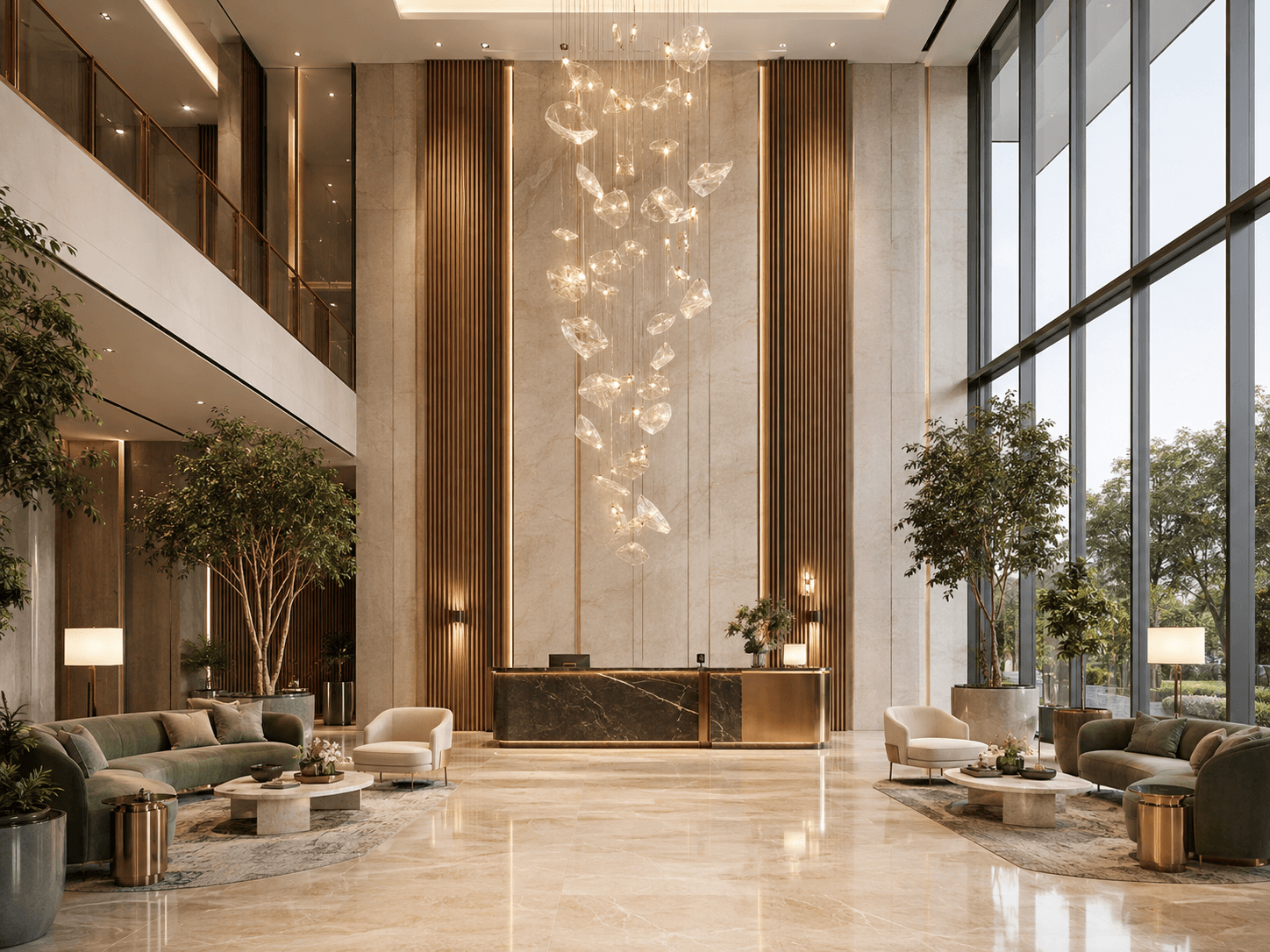 Northridge Residences living room interior — interior design by Space & Scale, Hyderabad