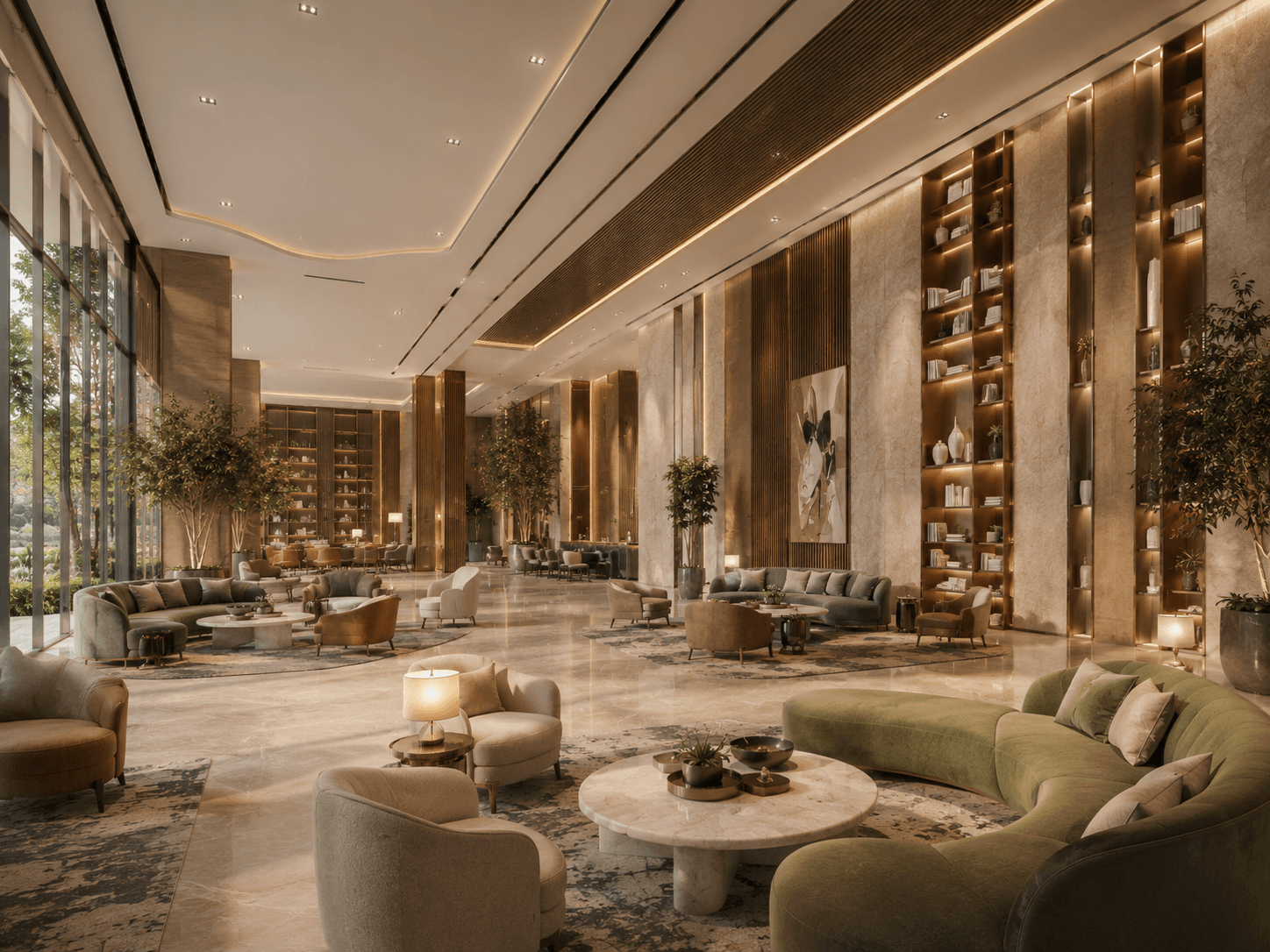 Northridge Residences — primary bedroom suite, visualized by Space & Scale