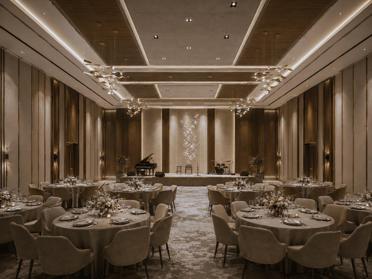 Northridge Residences — spa and wellness corridor, visualized by Space & Scale