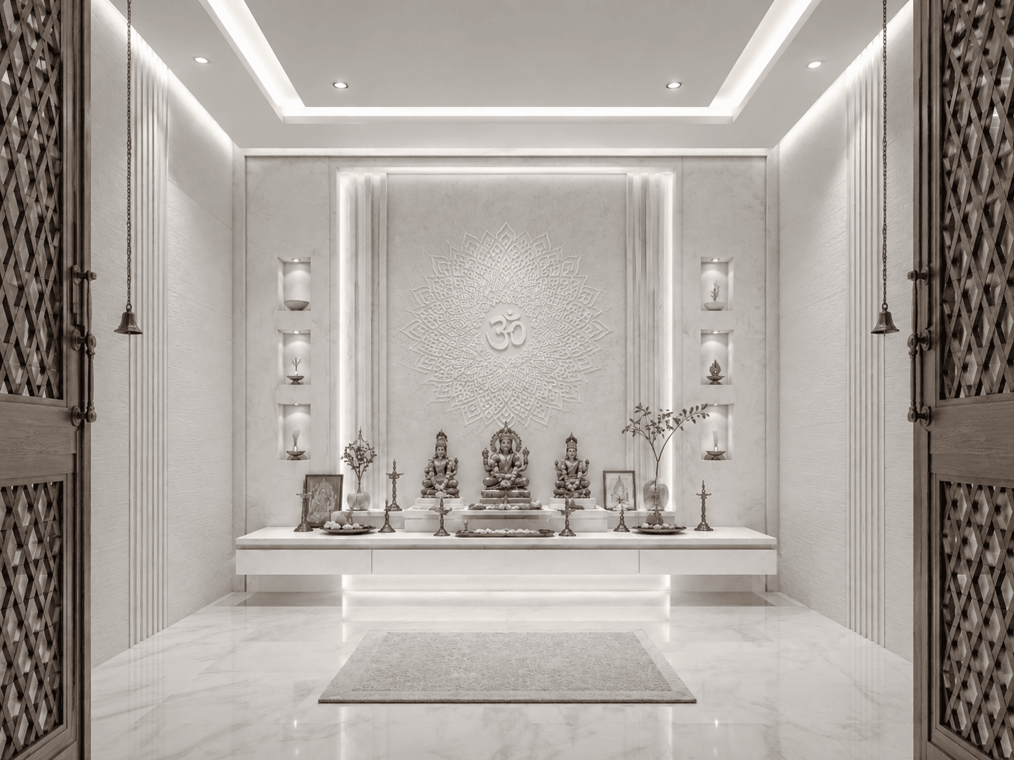 Northridge Residences — flat kitchen and dining area, visualized by Space & Scale