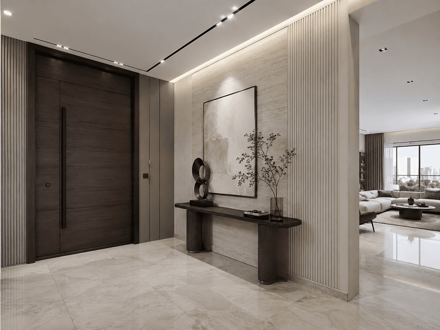 Northridge Residences — flat kitchen and dining area, visualized by Space & Scale
